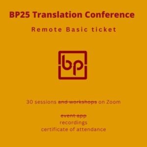 BP25 Translation Conference :: Remote Basic ticket